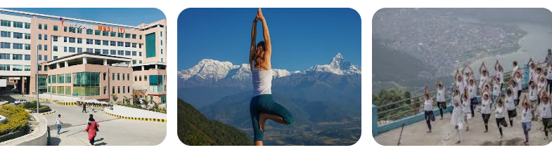 Medical tourism in Nepal promotional banner highlighting affordable surgical packages and holistic healing in Kathmandu.