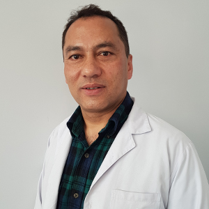 Dr. Sushil Rawal, Principal Consultant and Head of General Surgery & Digestive Diseases at Nepal Mediciti, specializing in gastrointestinal surgery, hepatobiliary surgery, and liver transplantation.