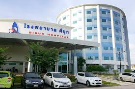 Modern infrastructure of Dibuk Hospital in Phuket featuring advanced medical facilities, patient-centered healthcare services, and contemporary hospital architecture under the BDMS network.